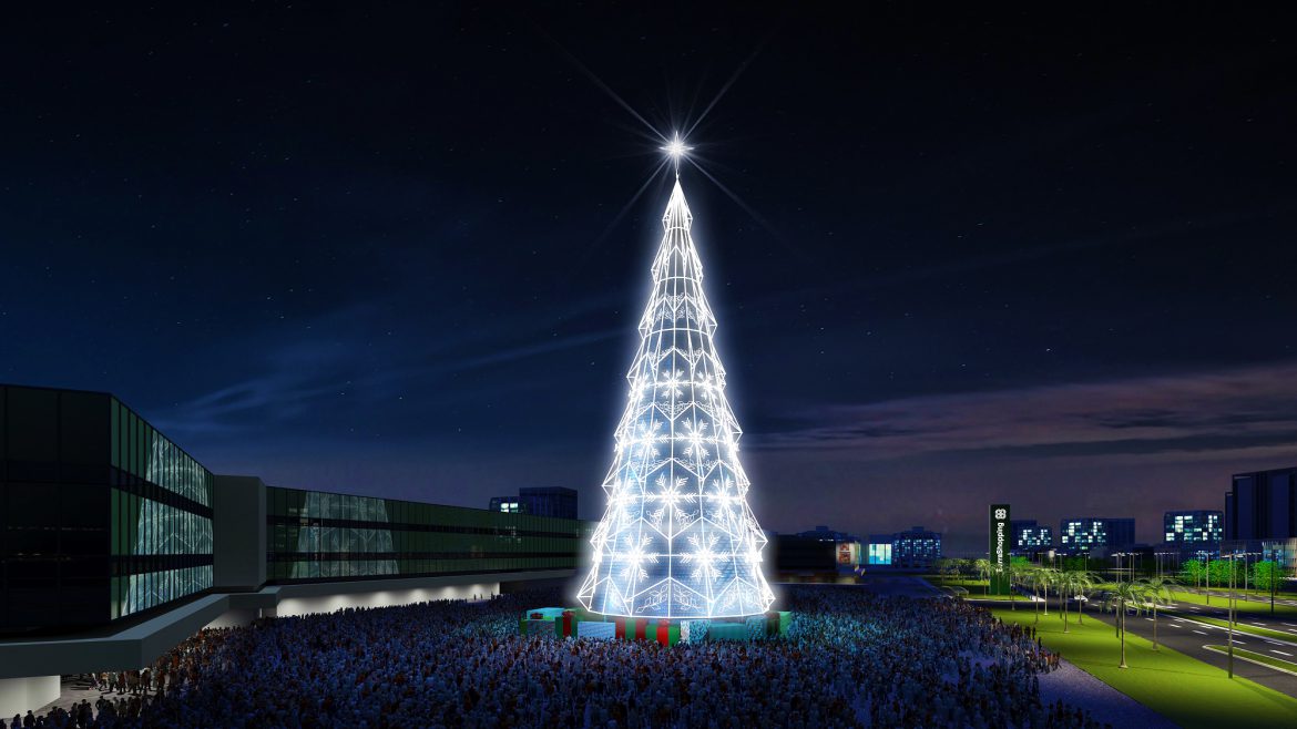 BarraShopping Inaugura Decoração de Natal com Espetáculo e Árvore Interativa com 70m de Altura!