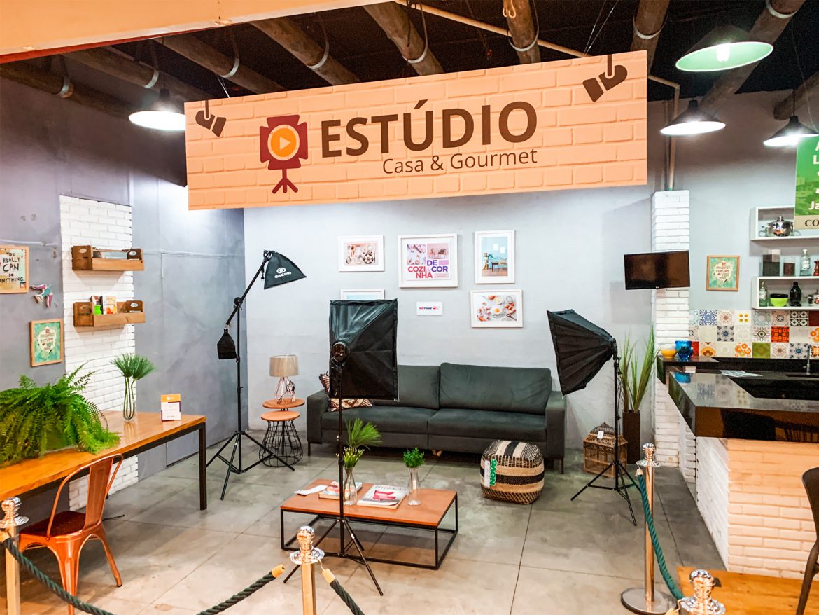 Casa & Gourmet, em Botafogo, oferece espaço gratuito que possibilita a gravação de conteúdos para redes sociais!