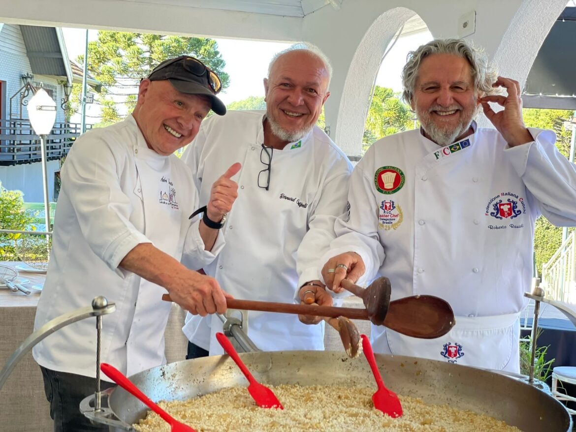 André Boccato, Bernard Contipelli e Roberto Ravioli levam experiência gastronômica para eventos empresariais