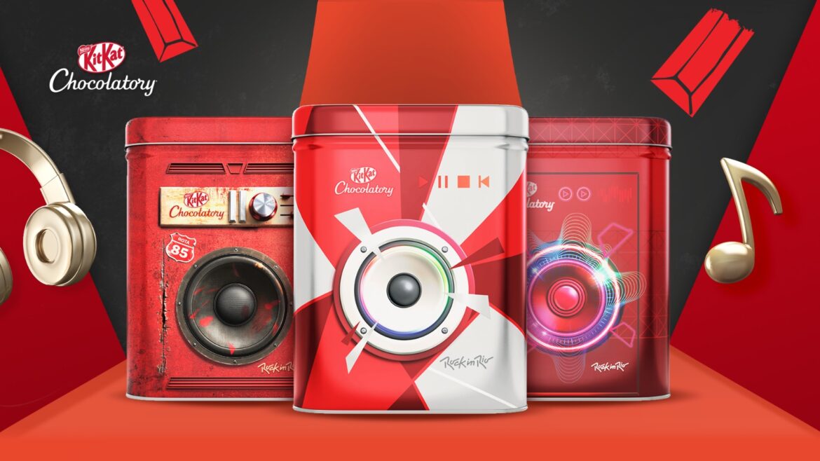 KITKAT® Chocolatory® brinda ao ritmo do Rock in Rio Brasil 2024 com quatro sabores inspirados em drinks clássicos