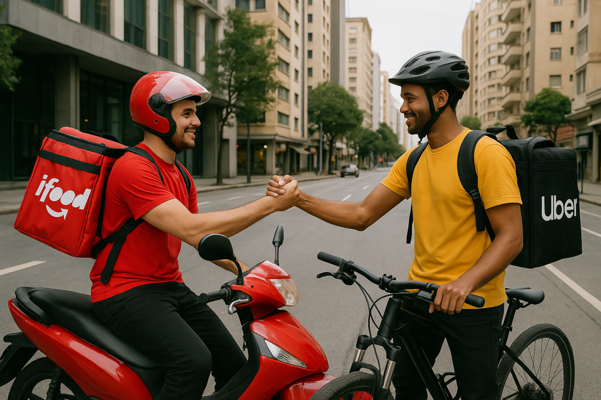 iFood e Uber integram apps e mudam cenário do delivery em 2025